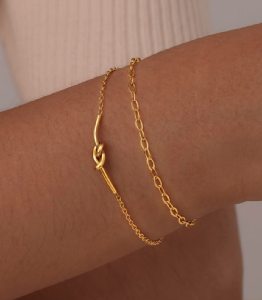 twisty double bracelet