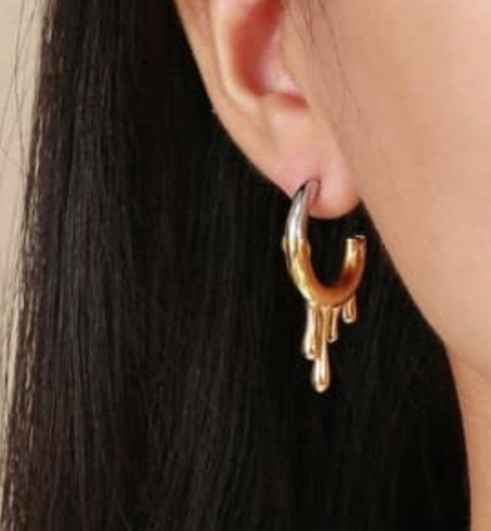 drip earrings 1/2