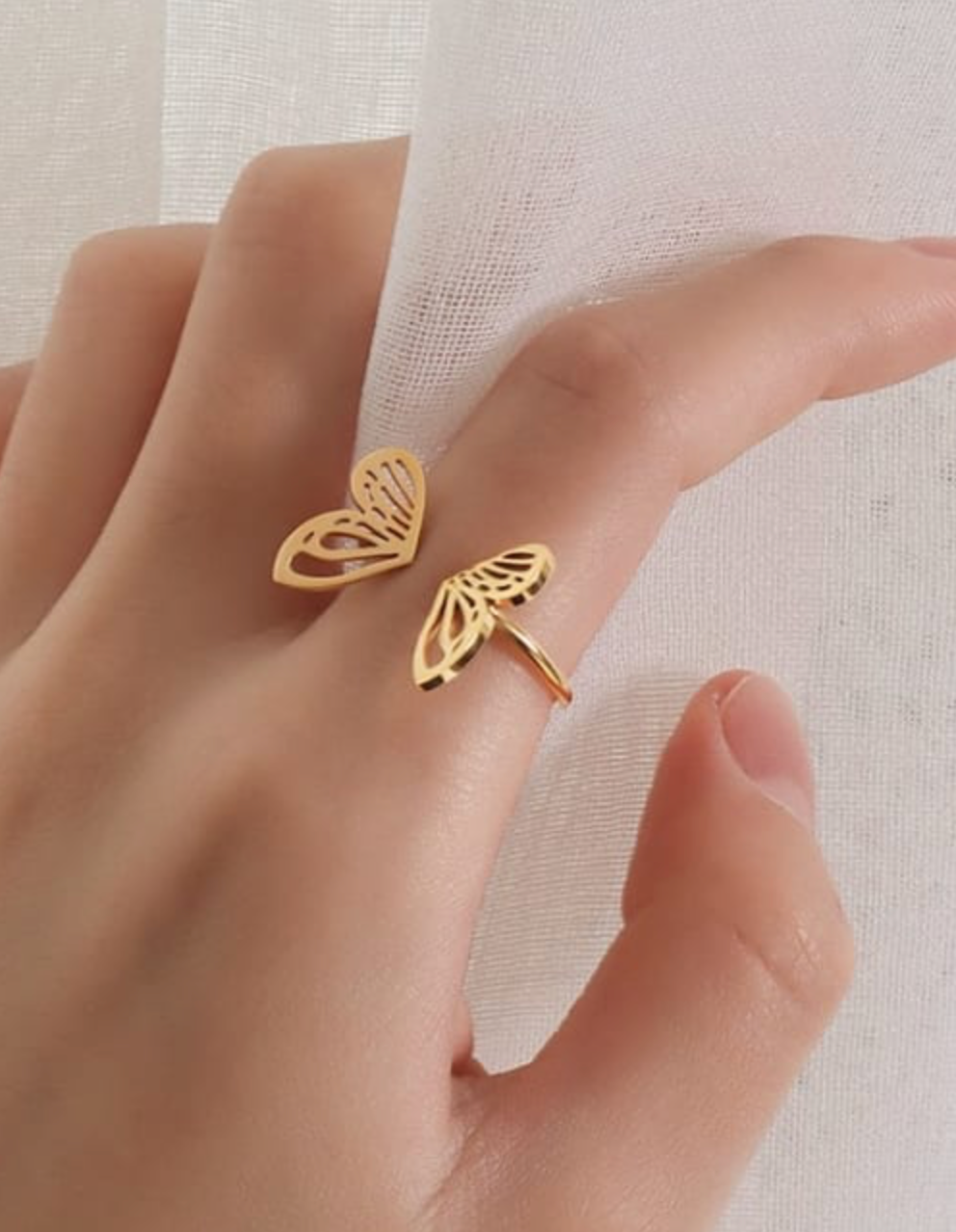 simple butterfly ring